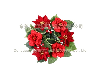 【F5710】10”Poinsettia & RoseArtificial Flowers
