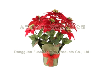 【FP3694/7】Poinsettia ArrangArtificial Flowers
