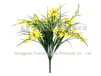 【F4718/14SP】Orchid Bush x 14 Artificial Flowers